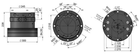 Continuously Rotating Grapple Rotator